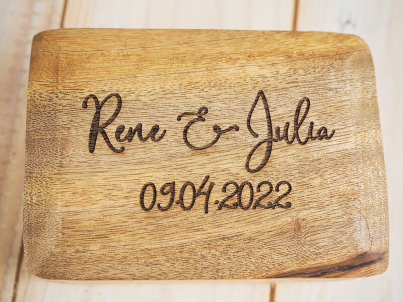 Ringkissen / Ringkästchen / Ringbox / Holzkästchen