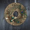 Hoop Advent Trockenblumen Wandkranz Türkranz Größe  30 cm
