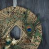 Hoop Advent Trockenblumen Wandkranz Türkranz Größe  30 cm