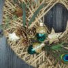 Hoop Advent Trockenblumen Wandkranz Türkranz Größe  30 cm