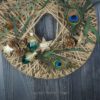 Hoop Advent Trockenblumen Wandkranz Türkranz Größe  30 cm