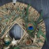Hoop Advent Trockenblumen Wandkranz Türkranz Größe  30 cm
