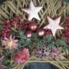 Hoop Advent Trockenblumen Wandkranz Türkranz Größe  40 cm