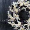 Trockenblumen Kranz schwarz, creme, Platin,dunkelrot  ca. 35 cm