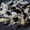 Trockenblumen Kranz schwarz, creme, Platin,dunkelrot  ca. 35 cm