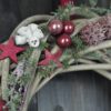 Türkranz Advent rosa beere weiße  Weihnacht