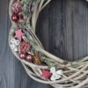 Türkranz Advent rosa beere weiße  Weihnacht
