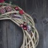 Türkranz Advent rosa beere weiße  Weihnacht