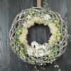 Türkranz Advent weiß grüne Weihnacht Schaukelpferd