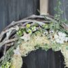 Türkranz Advent weiß grüne Weihnacht Schaukelpferd
