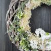 Türkranz Advent weiß grüne Weihnacht Schaukelpferd