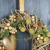 Türkranz warme gold braun Weihnacht 40 cm