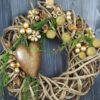 Türkranz warme gold braun Weihnacht 40 cm
