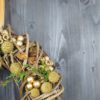 Türkranz warme gold braun Weihnacht 40 cm