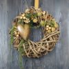 Türkranz warme gold braun Weihnacht 40 cm