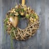 Türkranz warme gold braun Weihnacht 40 cm