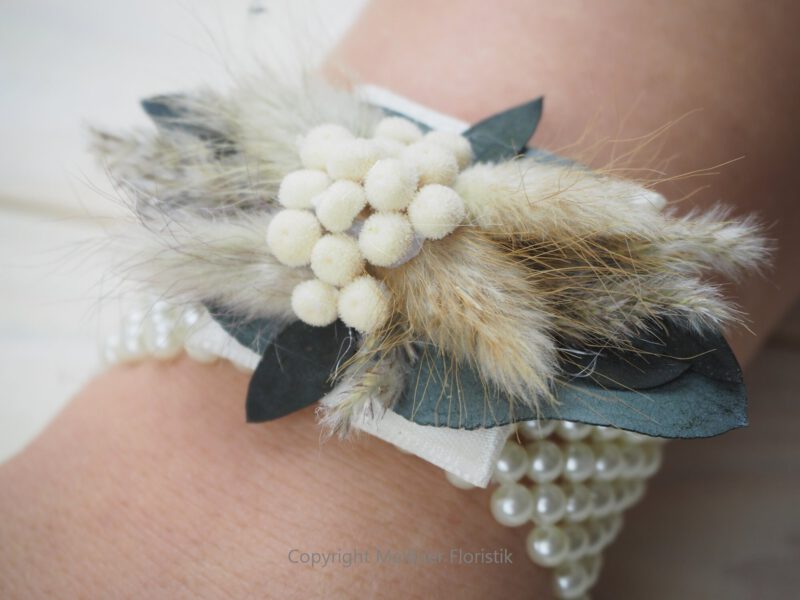 Armband Trockenblumen Trauzeugin Brautjungfer Perle Armband Trockenblumen Trauzeugin Brautjungfer Perle