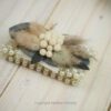 Armband Trockenblumen Trauzeugin Brautjungfer Perle Armband Trockenblumen Trauzeugin Brautjungfer Perle
