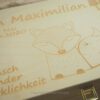 Erinnerungskiste personalisiert Geschenk zur Geburt / Baby Fuchs