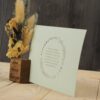 Fotohalter Kartenhalter Holz mit Gravur Trockenblumen