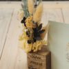 Fotohalter Kartenhalter Holz mit Gravur Trockenblumen