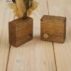 Fotohalter Kartenhalter Holz mit Gravur Trockenblumen