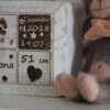 Geschenk zur Geburt, Holzkästchen mit Gravur, Baby Geschenk personalisiert