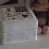 Geschenk zur Geburt, Holzkästchen mit Gravur, Baby Geschenk personalisiert