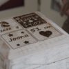 Geschenk zur Geburt, Holzkästchen mit Gravur, Baby Geschenk personalisiert