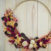 Großer Hoop Loop Türkranz Wandkranz  bunter Knaller Trockenblumen 40 cm