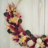 Großer Hoop Loop Türkranz Wandkranz  bunter Knaller Trockenblumen 40 cm