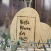 Holzdeko Vase, Geschenk für die beste Mama