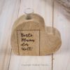 Holzdeko Vase, Geschenk für die beste Mama