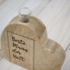 Holzdeko Vase, Geschenk für die beste Mama
