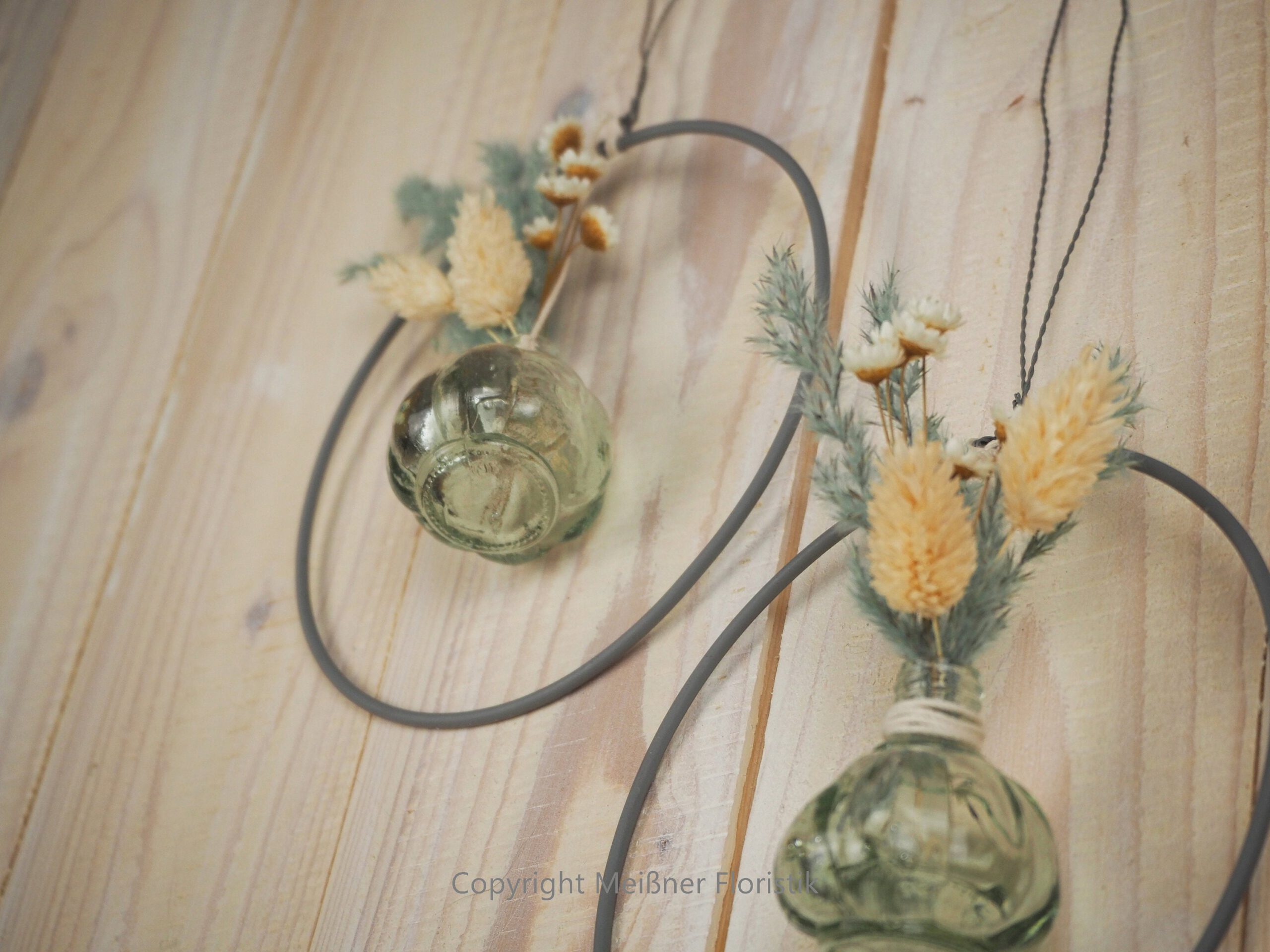 Hoop / Loop Mini mit Trockenblumen und Mini Vase 2er Set