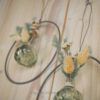 Hoop / Loop Mini mit Trockenblumen und Mini Vase 2er Set