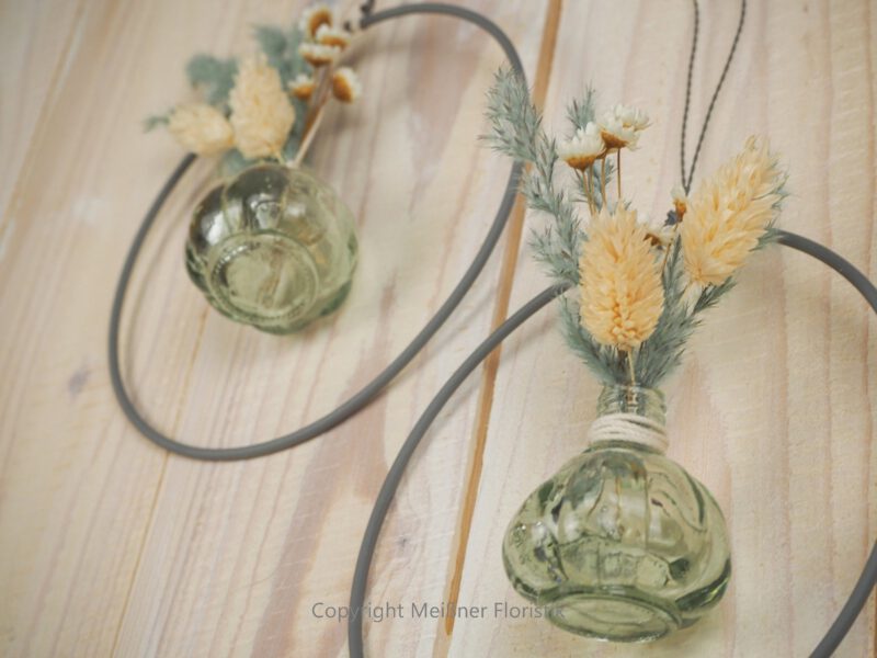 Hoop / Loop Mini mit Trockenblumen und Mini Vase 2er Set