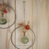 Hoop / Loop Mini mit Trockenblumen und Mini Vase 2er Set orange