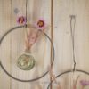Hoop / Loop Mini mit Trockenblumen und Mini Vase 2er Set rosa