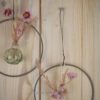 Hoop / Loop Mini mit Trockenblumen und Mini Vase 2er Set rosa