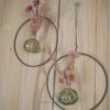 Hoop / Loop Mini mit Trockenblumen und Mini Vase 2er Set rosa