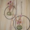 Hoop / Loop Mini mit Trockenblumen und Mini Vase 2er Set rosa