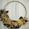 Hoop Loop Trockenkranz Trockenblumen Wandkranz Türkranz Flowerhoop 25 / 35 oder 45 cm Durchmesser creme Hoop Loop Trockenkranz Trockenblumen Wandkranz Türkranz Flowerhoop 25 / 35 oder 45 cm Durchmesser creme