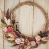 Hoop Loop Türkranz Flowerhoop Trockenblumen 25 cm Rosa