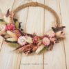 Hoop Loop Türkranz Flowerhoop Trockenblumen 25 cm Rosa