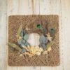 Hoop Loop Türkranz Flowerhoop Trockenblumen 40 cm blau