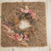 Hoop Loop Türkranz Flowerhoop Trockenblumen 40 cm Rosa
