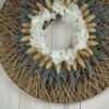 Hoop Trockenkranz Trockenblumen Wandkranz Türkranz Flowerhoop Fadenhoop Größe 30 oder 40 cm