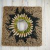 Hoop Trockenkranz Trockenblumen Wandkranz Türkranz Flowerhoop Fadenhoop Größe 30 oder 40 cm quadratisch