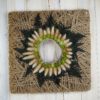 Hoop Trockenkranz Trockenblumen Wandkranz Türkranz Flowerhoop Fadenhoop Größe 30 oder 40 cm quadratisch